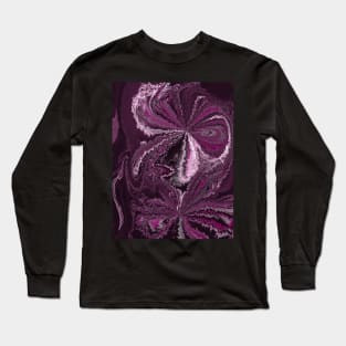 Purple Fantasy Pattern Long Sleeve T-Shirt